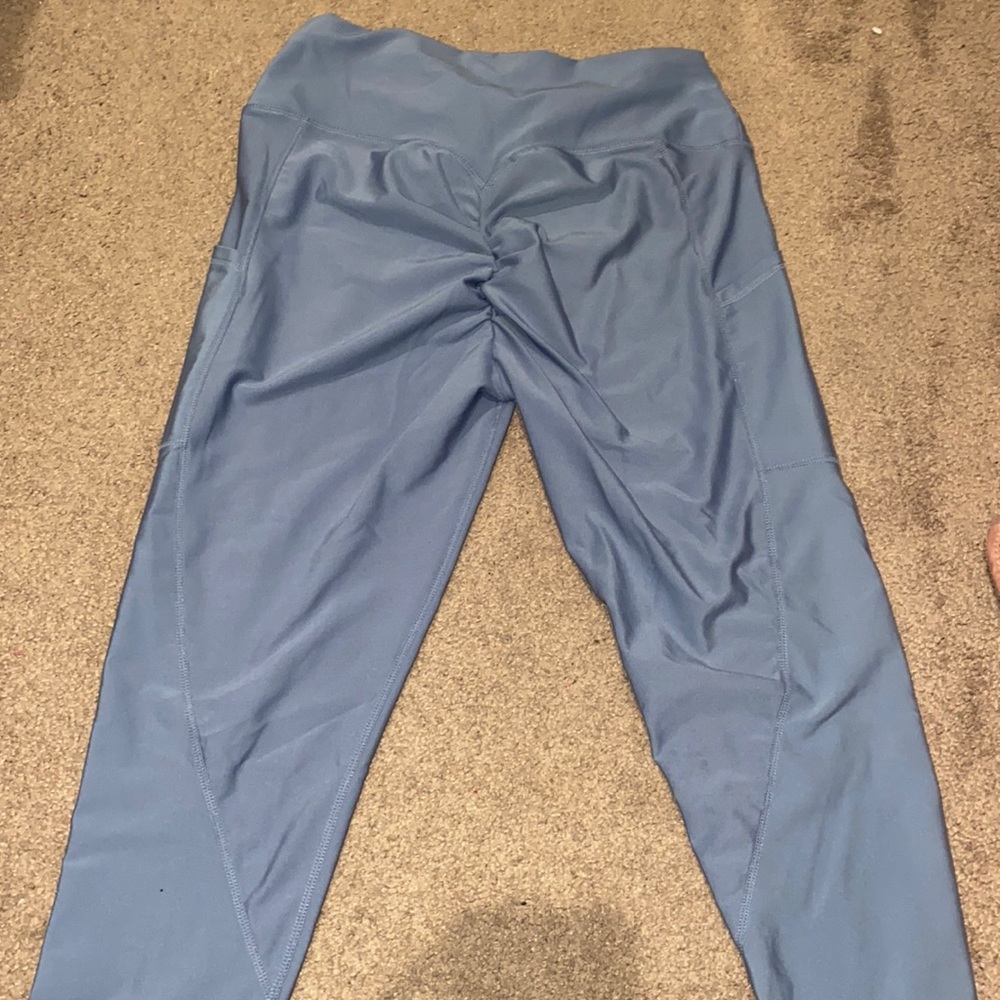 Blue-grayish workout leggings